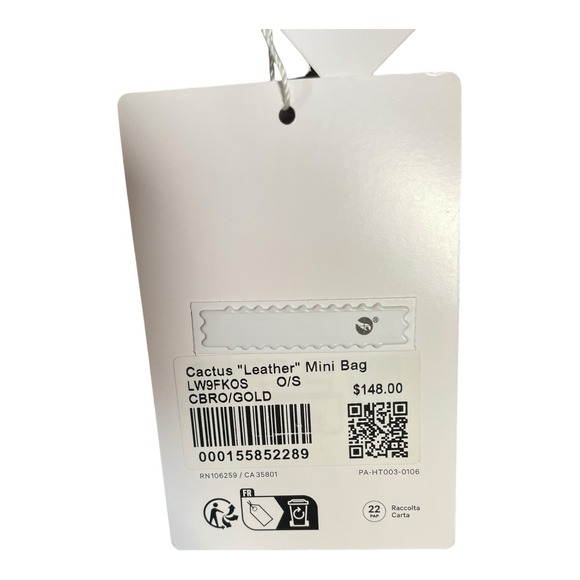 Lululemon Cactus Leather Mini Bag With Clippable Pouch 1.2L Chestnut - Picture 16 of 16